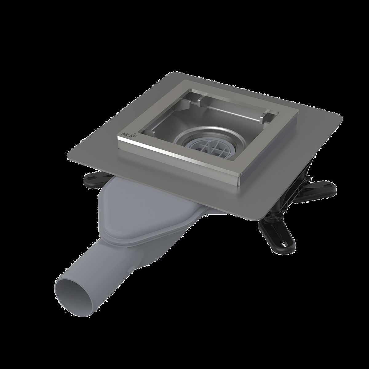 Сливной трап AlcaPlast APV110 130х130 боковой выпуск