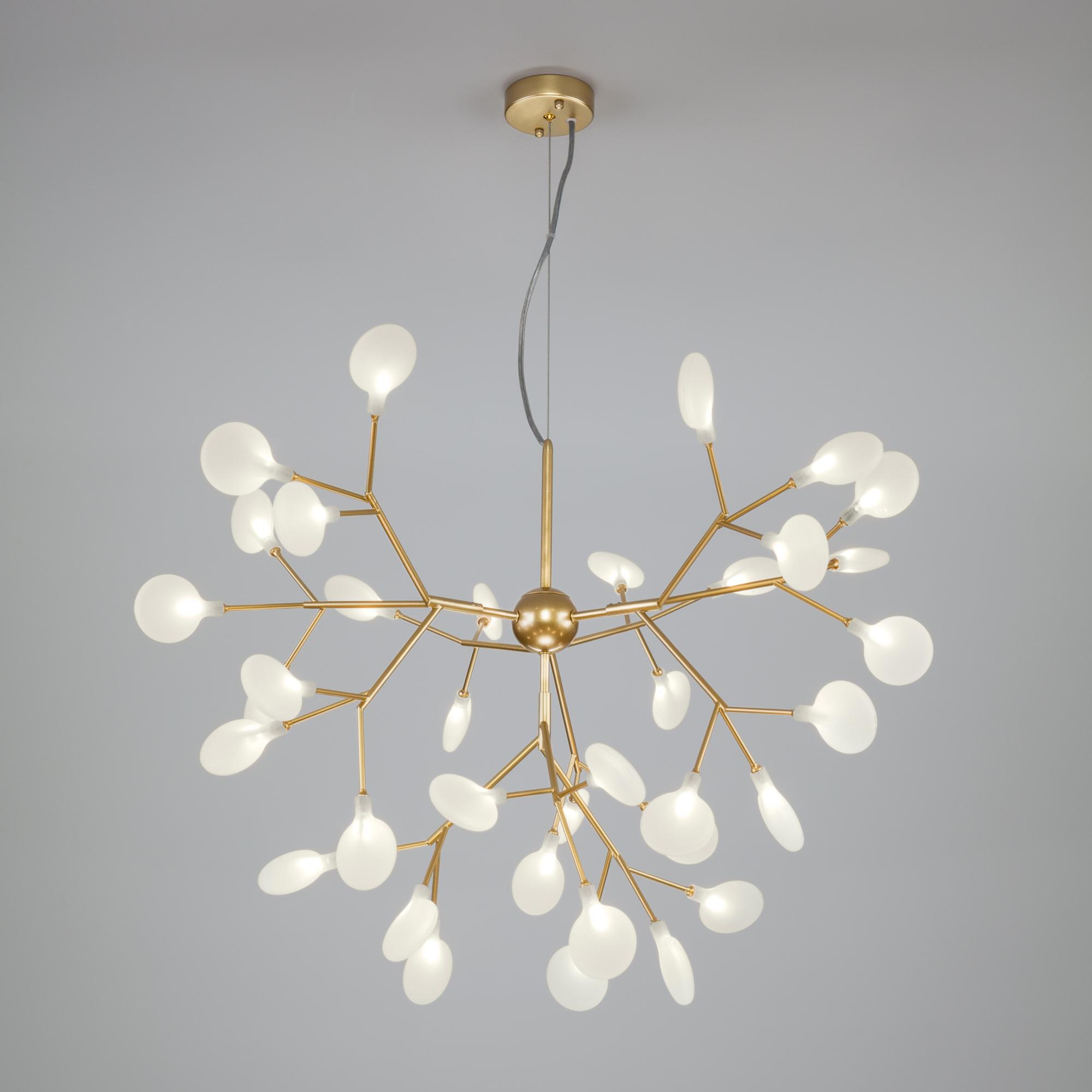 Подвесная люстра Bogate's Умный дом 342 золото/белый