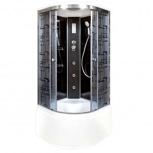 Душевая кабина Deto BM4590GM+ELBLACK с гидромассажем и электрикой