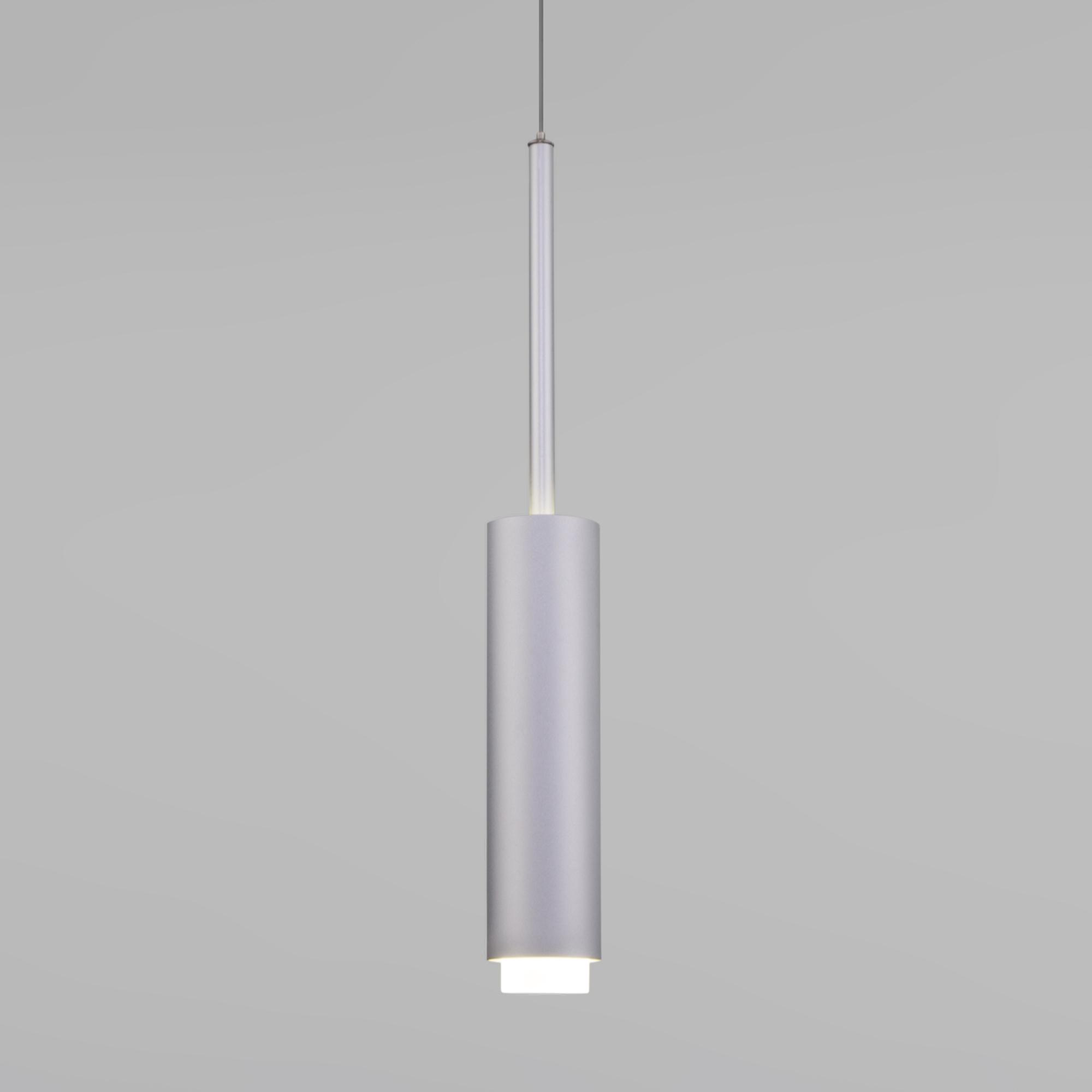 Подвесной светильник Eurosvet 50203/1 LED матовое серебро