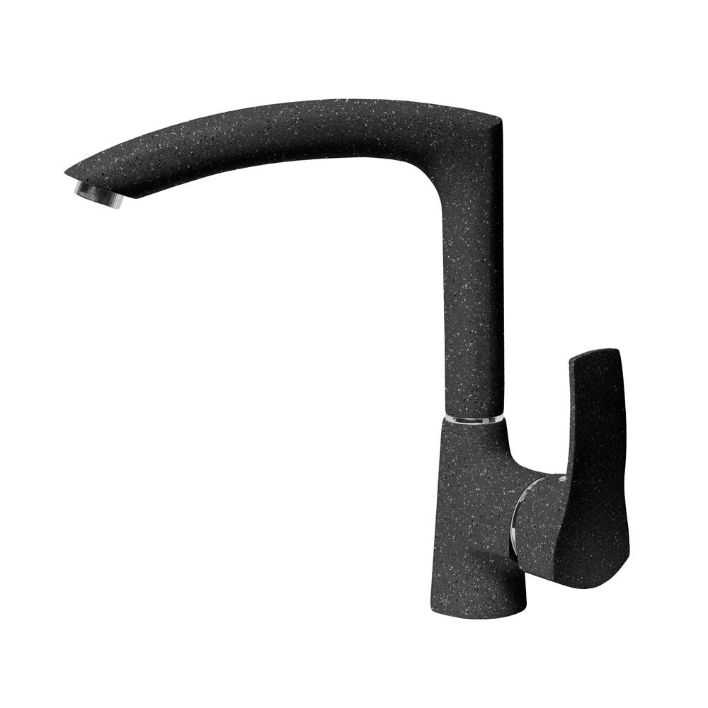 Смеситель для кухни AquaGranitEx C-7040 (308) черный