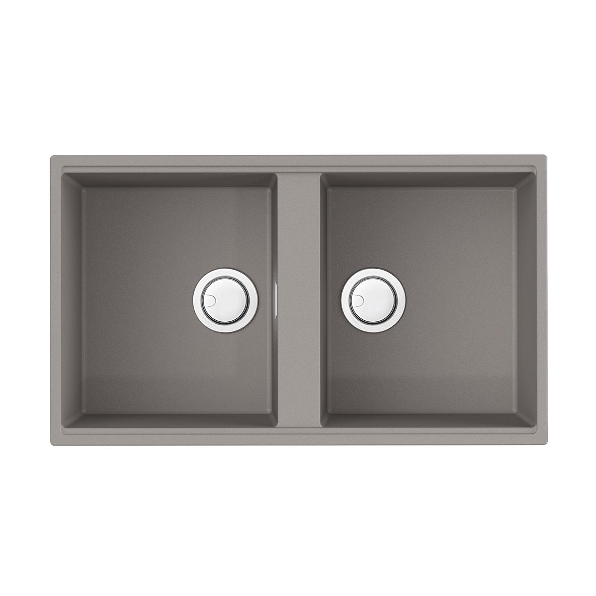 Врезная кухонная мойка Omoikiri Kitagawa 83-2-U-GR leningrad grey 4993810