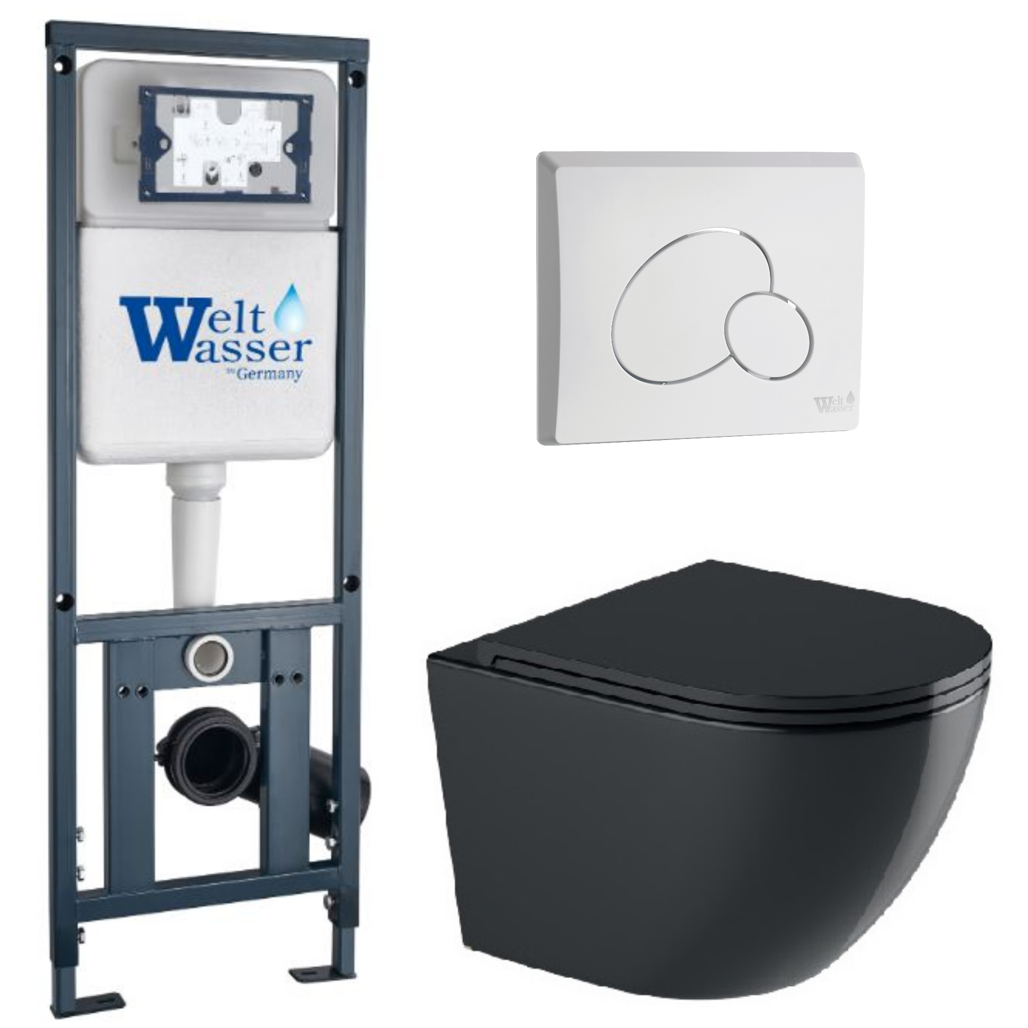 Комплект WeltWasser 10000012200 Merzbach 043 GL-BL + Marberg 410 + Marberg 410 RD GL-WT