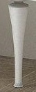 Ножки для шкафчика, комплект 2 шт. 35 см 8x8x35 Cezares 40339 Bianco opaco