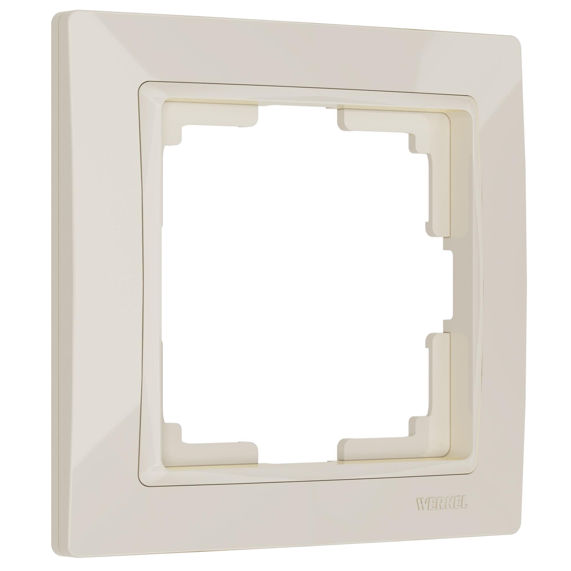 Рамка на 1 пост слоновая кость basic Werkel W0012003