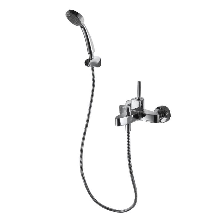 Смеситель для ванны с душевой лейкой Bravat Spring F679113C-B хром