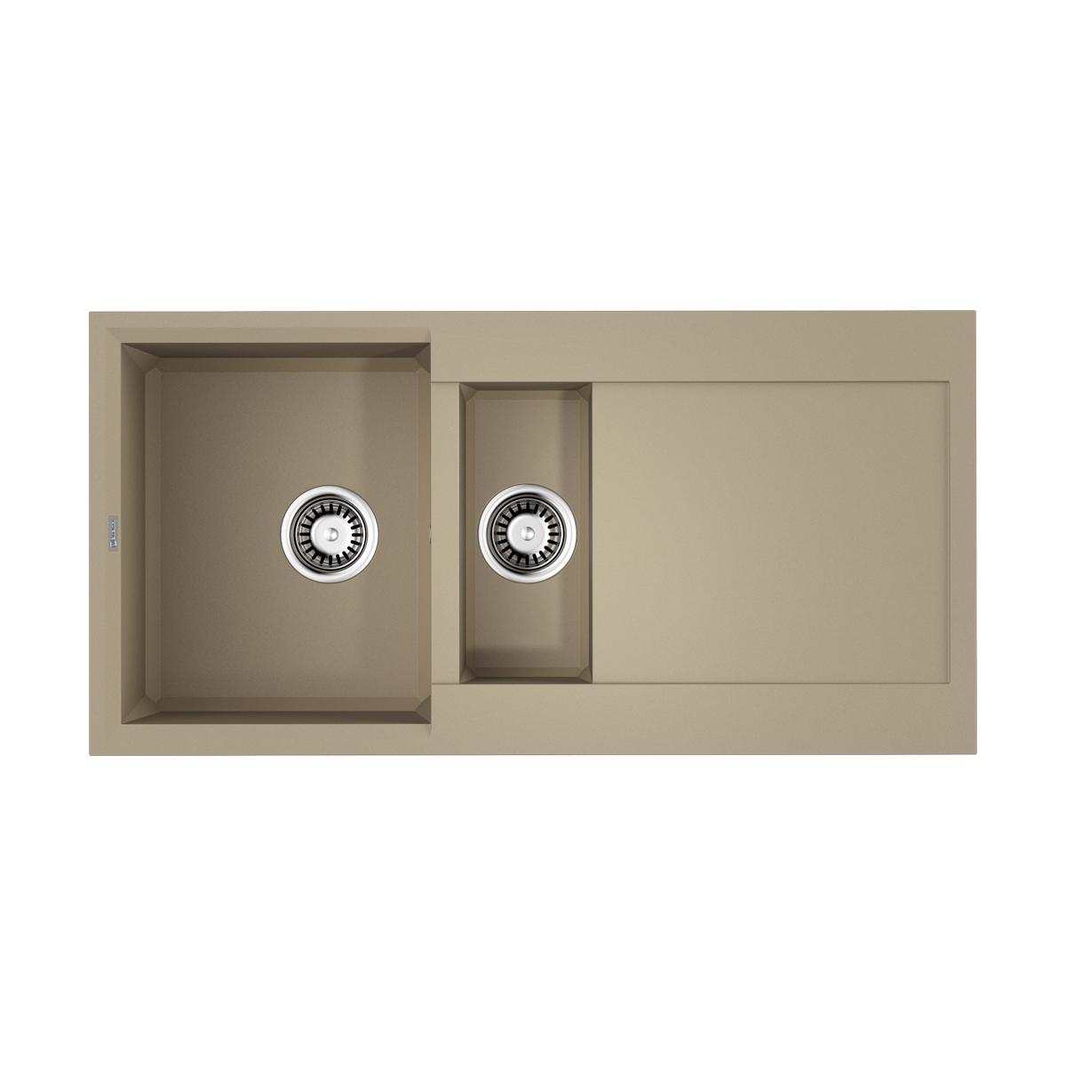 Врезная кухонная мойка Omoikiri Sakaime 100-2-CH шампань 4993897