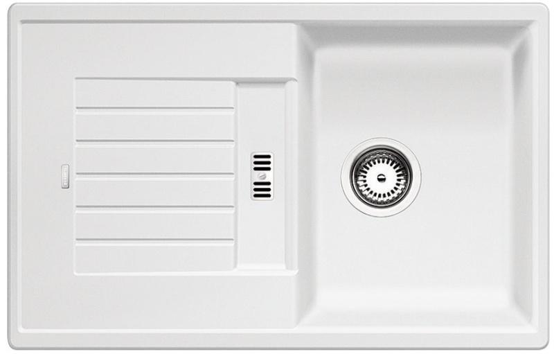 Врезная кухонная мойка Blanco ZIA 45S SILGRANIT PuraDur белый