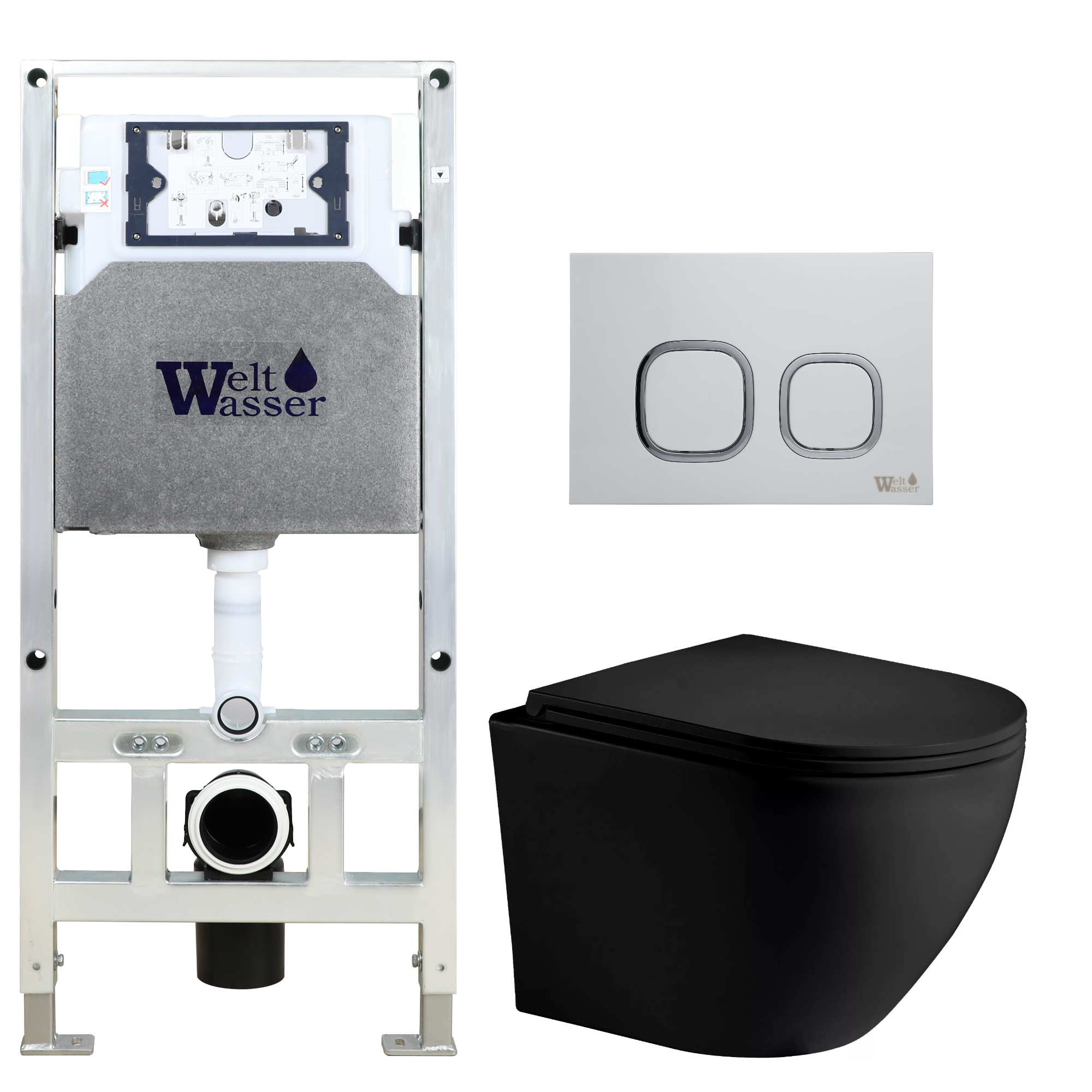 Комплект WeltWasser 10000011348 Merzbach 043 MT-BL + Amberg 506 ST + Amberg RD-WT