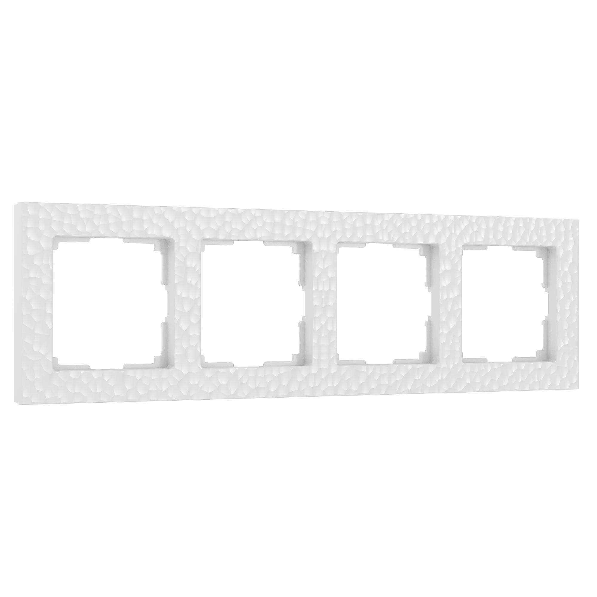 Рамка на 4 поста белый Werkel W0042401