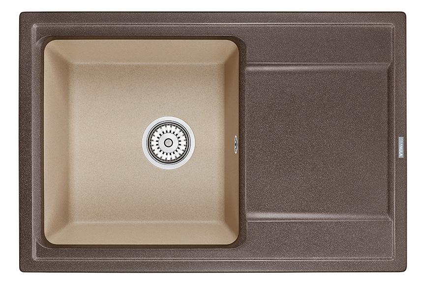 Кухонная мойка Granula Hi-74 эспрессо-песок