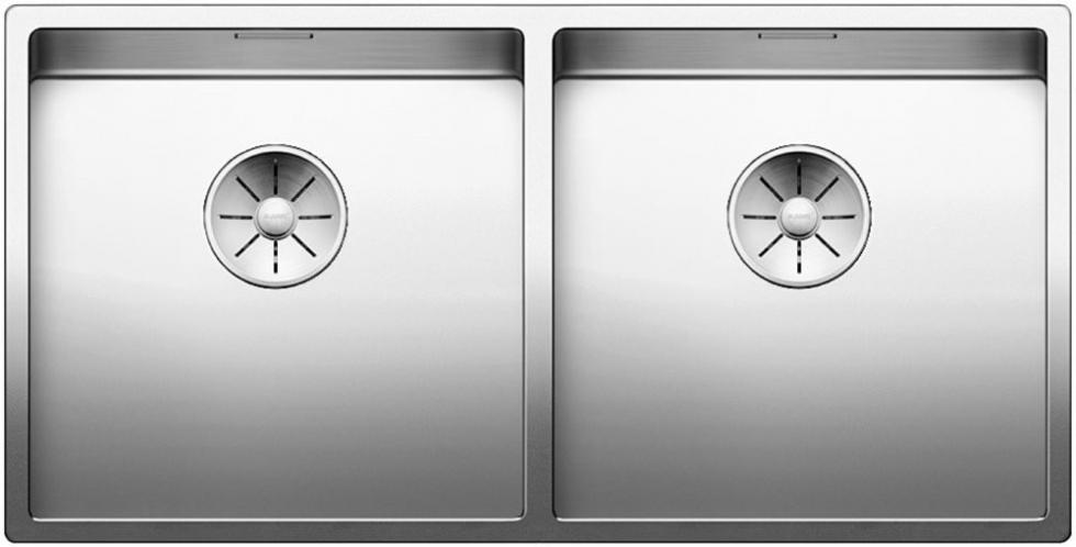 Врезная кухонная мойка Blanco CLARON 400/400-IF нержавеющая сталь