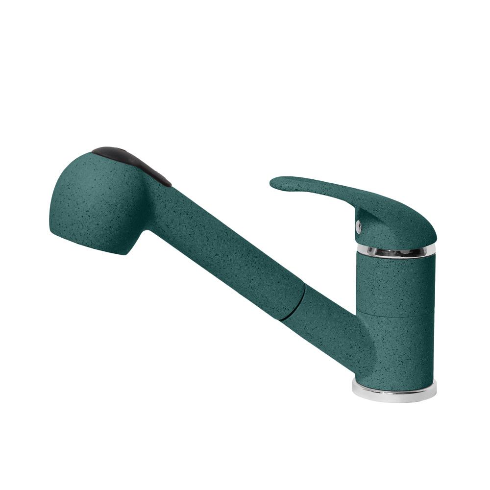 Смеситель для кухни AquaGranitEx C-4040 (305) зеленый