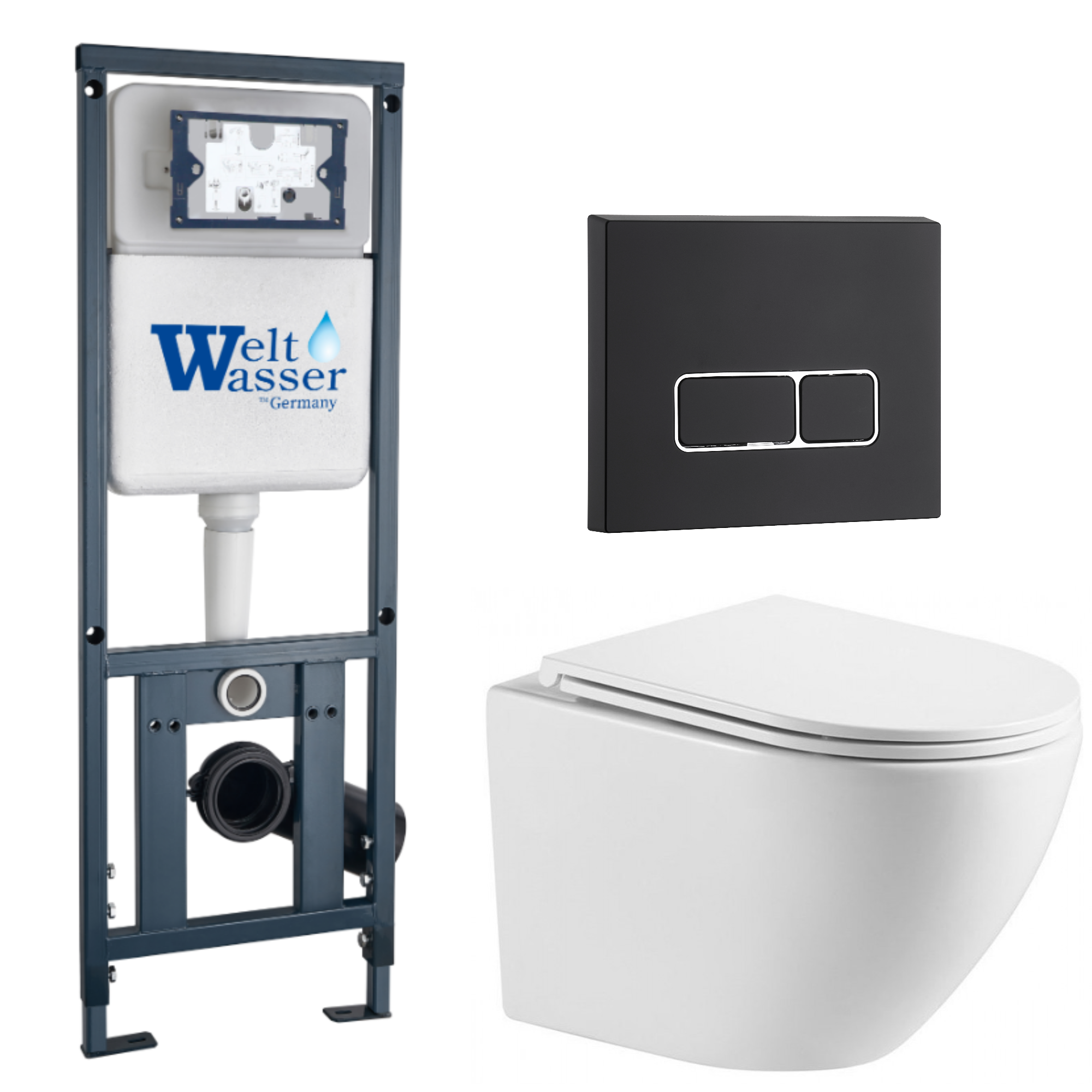 Комплект WeltWasser 10000011435 Merzbach 043 MT-WT + Marberg 410 + Marberg 410 SE MT-BL