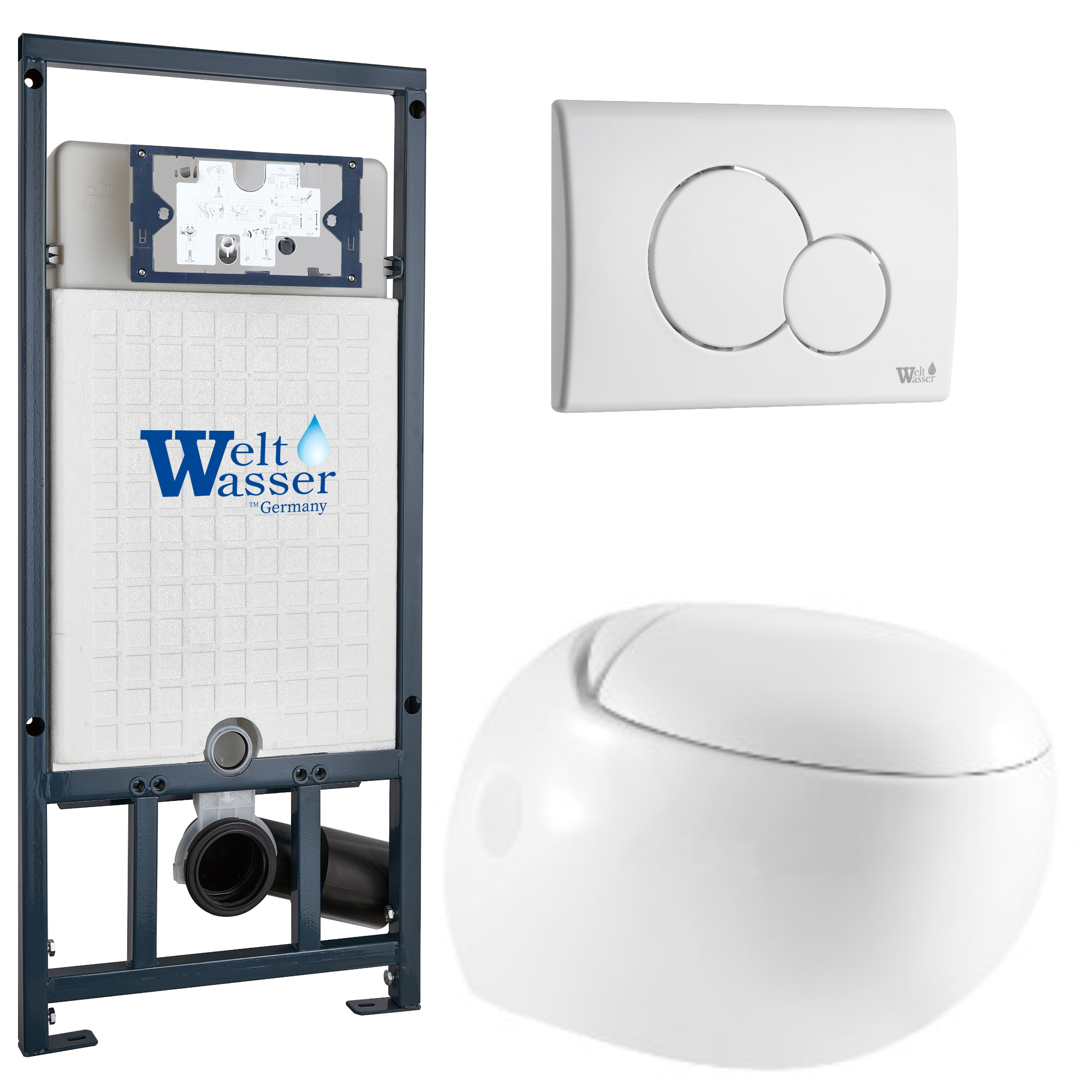 Комплект WeltWasser 10000010724 Jeckenbach 004 GL-WT + Marberg 507 + Marberg 507 RD GL-WT