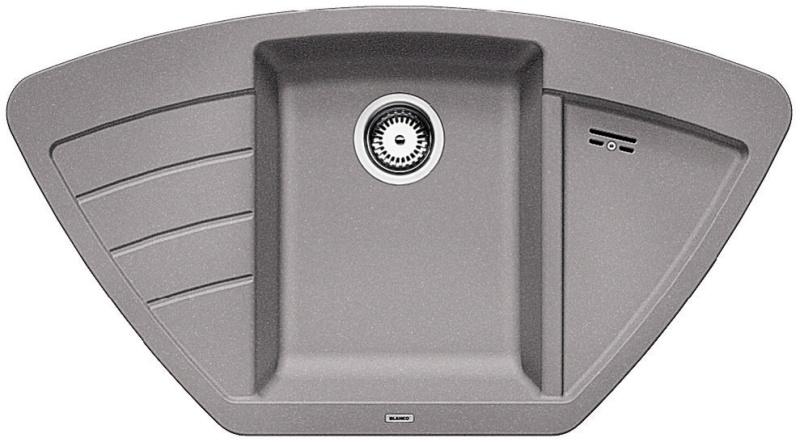 Врезная кухонная мойка Blanco ZIA 9E SILGRANIT PuraDur алюметаллик