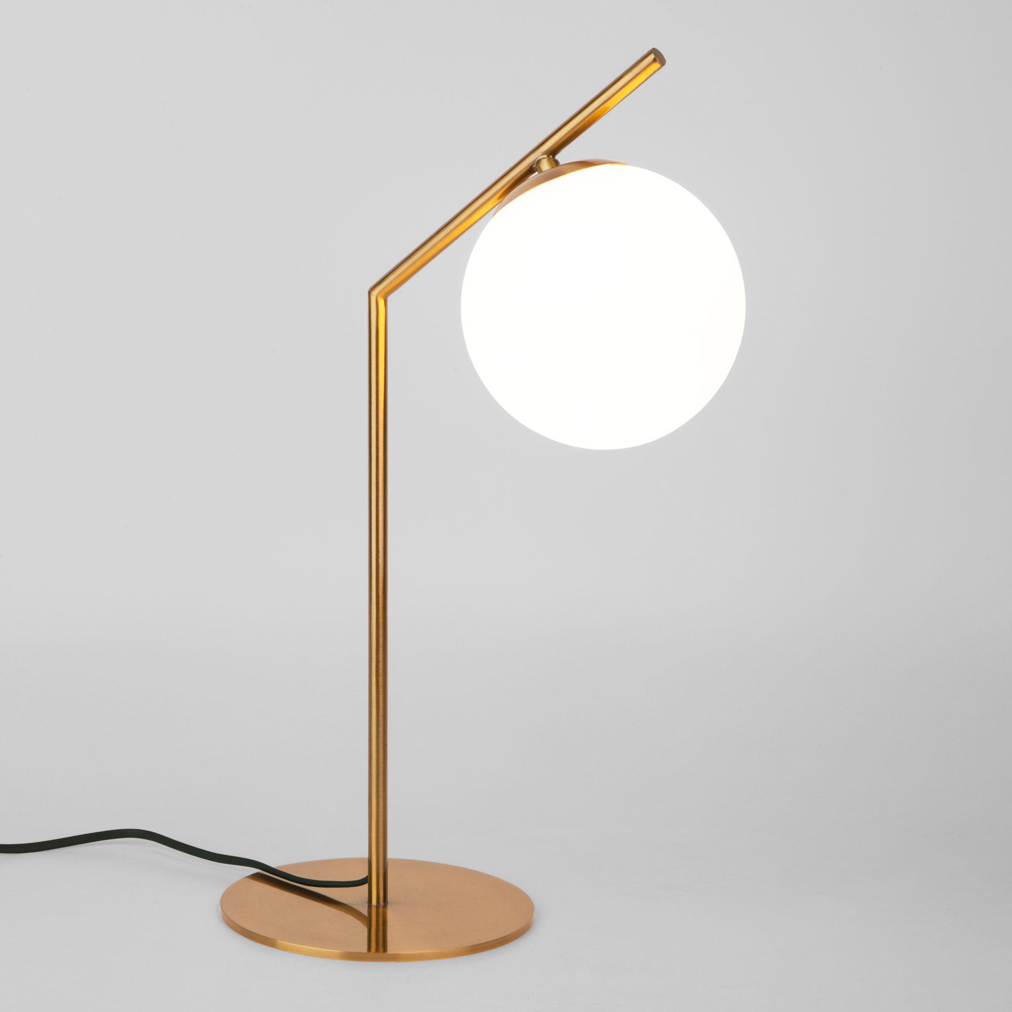 Настольная лампа с плафоном Eurosvet 01082/1 латунь