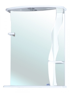 Зеркало-шкаф Bellezza Каприз-55 белый с подсветкой