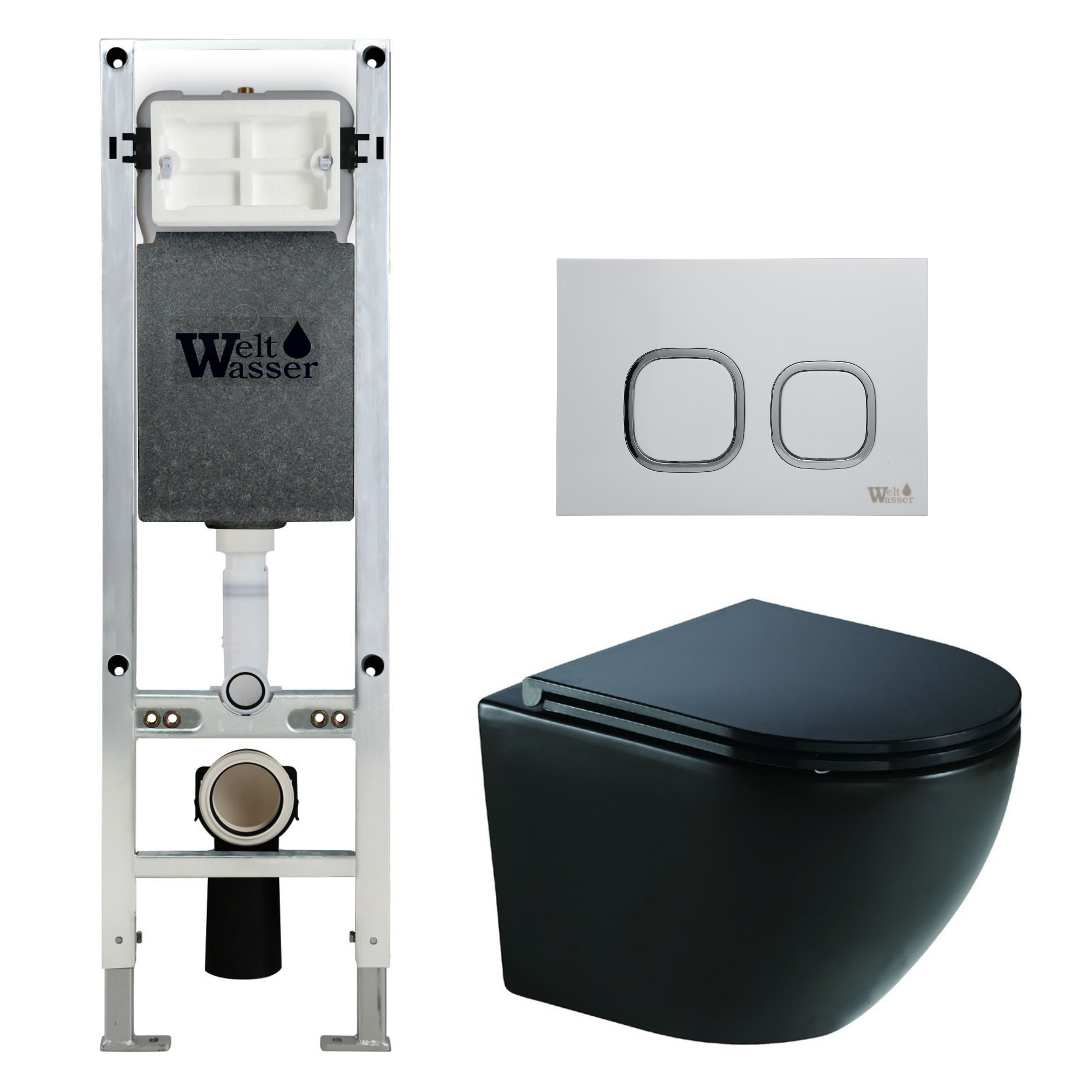 Комплект WeltWasser 10000010931 Merzbach 041 XL MT-BL + Amberg 350 ST + Amberg RD-WT