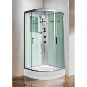 Душевая кабина WeltWasser WW500 Werra  XL 904 90/90/225 с крышей, прозрачное стекло, средний поддон 