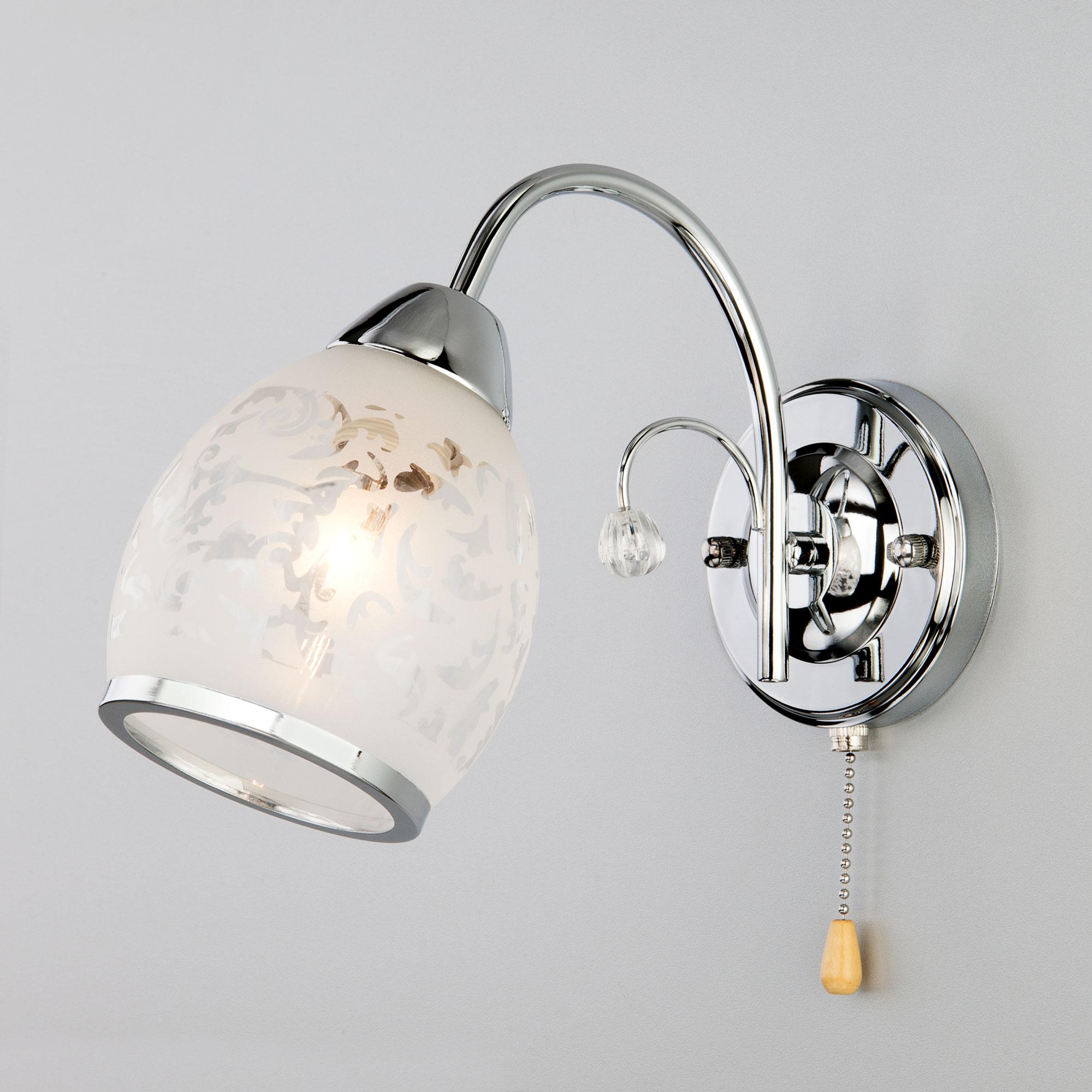 Бра с плафоном Eurosvet 30026/1 хром