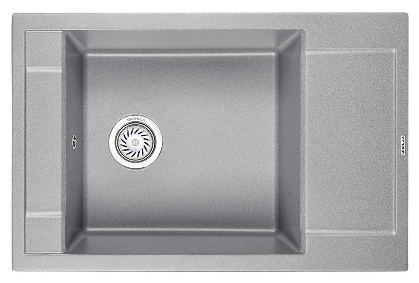 Врезная кухонная мойка Granula 7806 базальт