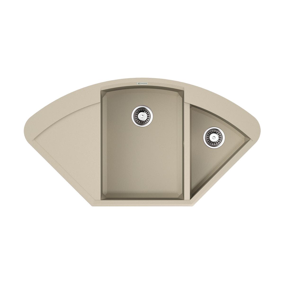 Врезная кухонная мойка Omoikiri Sakaime 105C-SA бежевый 4993125