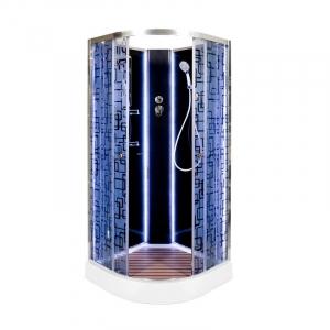 Душевая кабина Deto BM1510NLEDBLACK