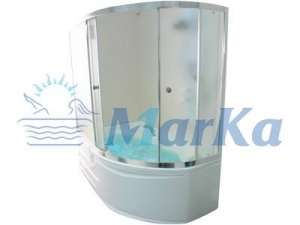 Шторка лицевая для ванн MARKA ONE Сatania 150x105см L/R