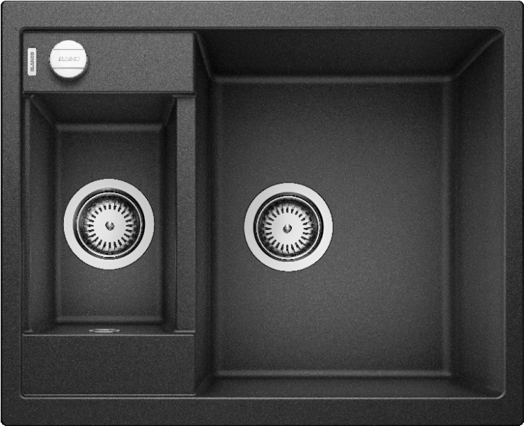 Врезная кухонная мойка Blanco METRA 6 SILGRANIT PuraDur антрацит