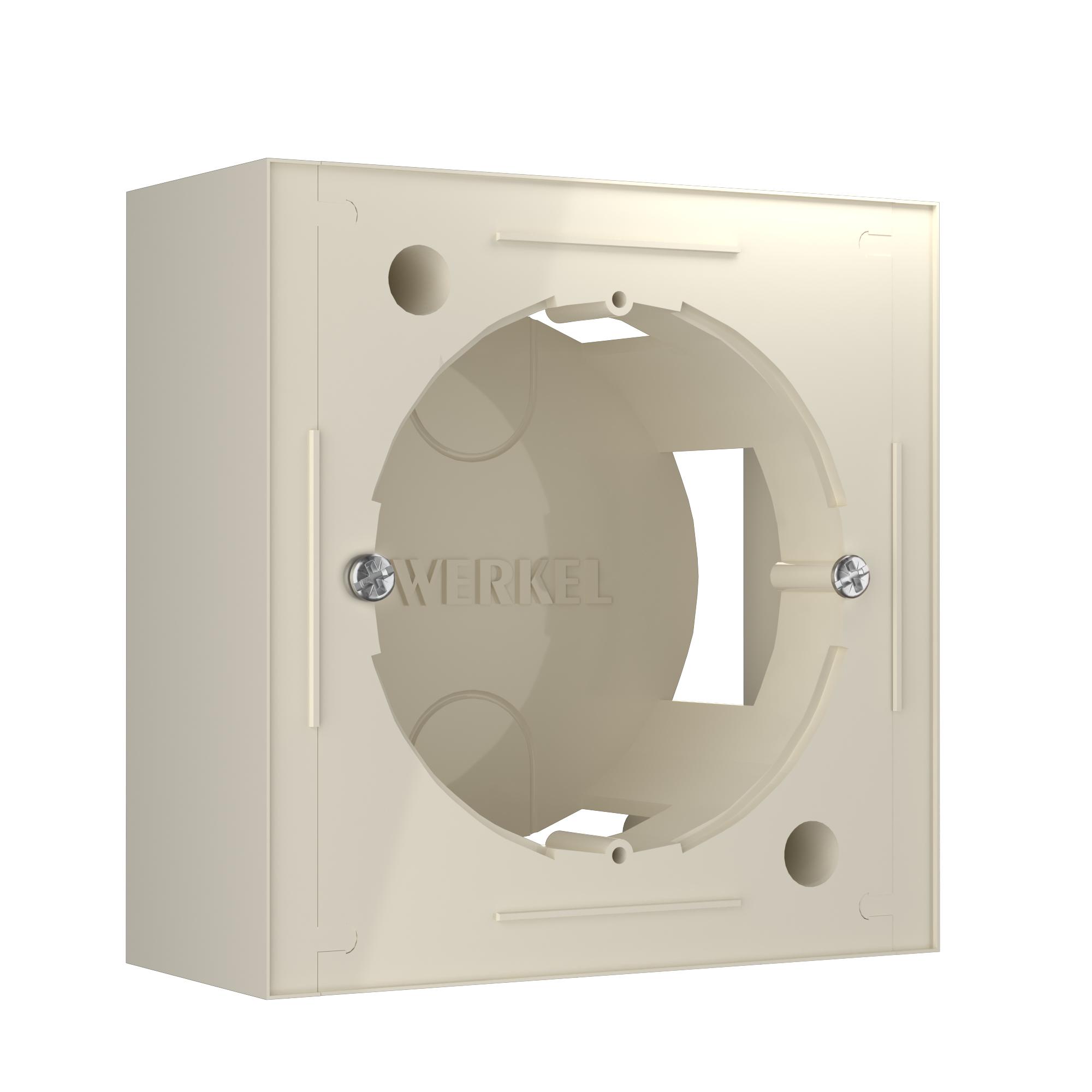 Коробка для накладного монтажа слоновая кость Werkel W8000003