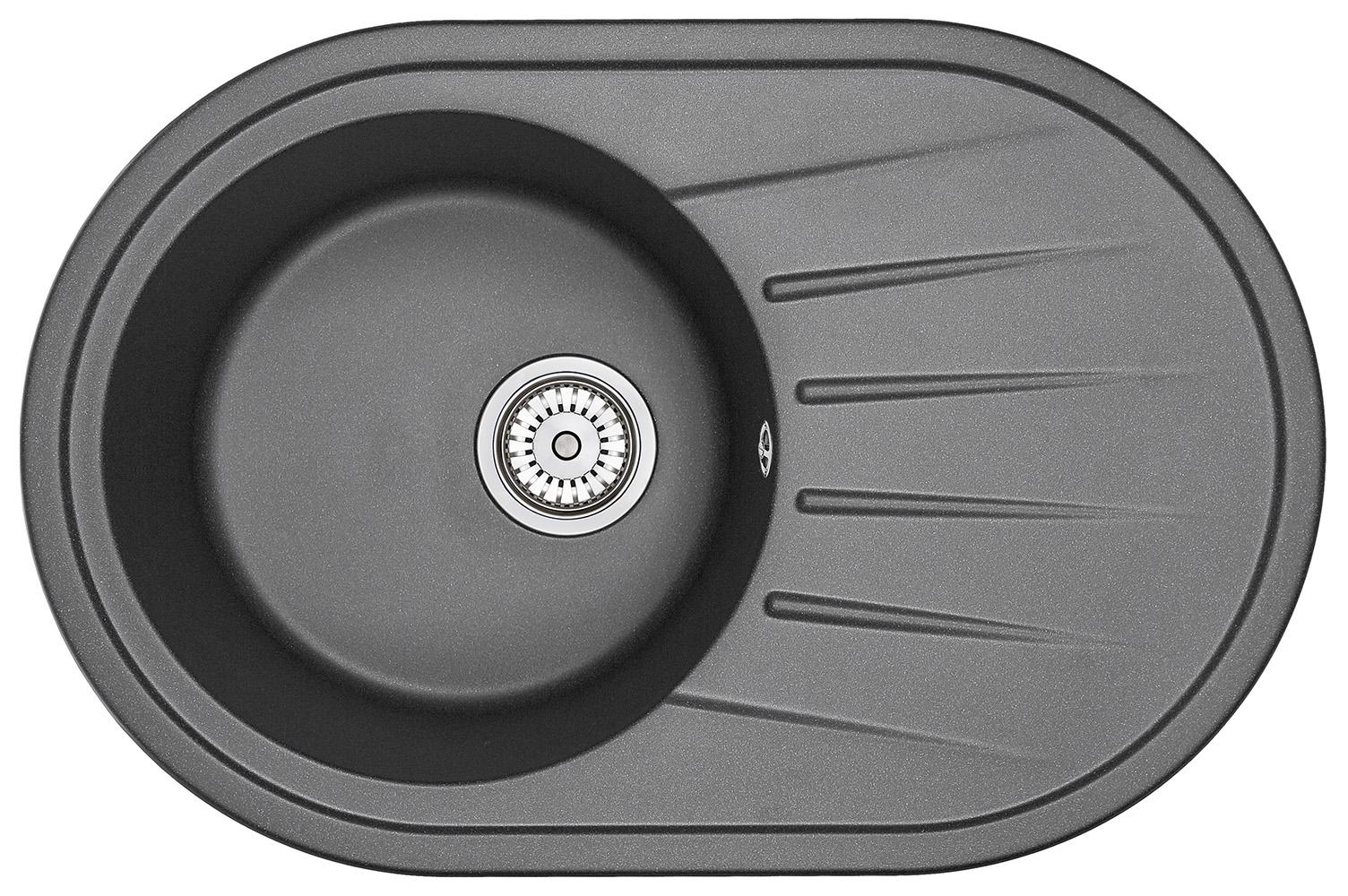 Кухонные мойки Granula ST-7601 черный