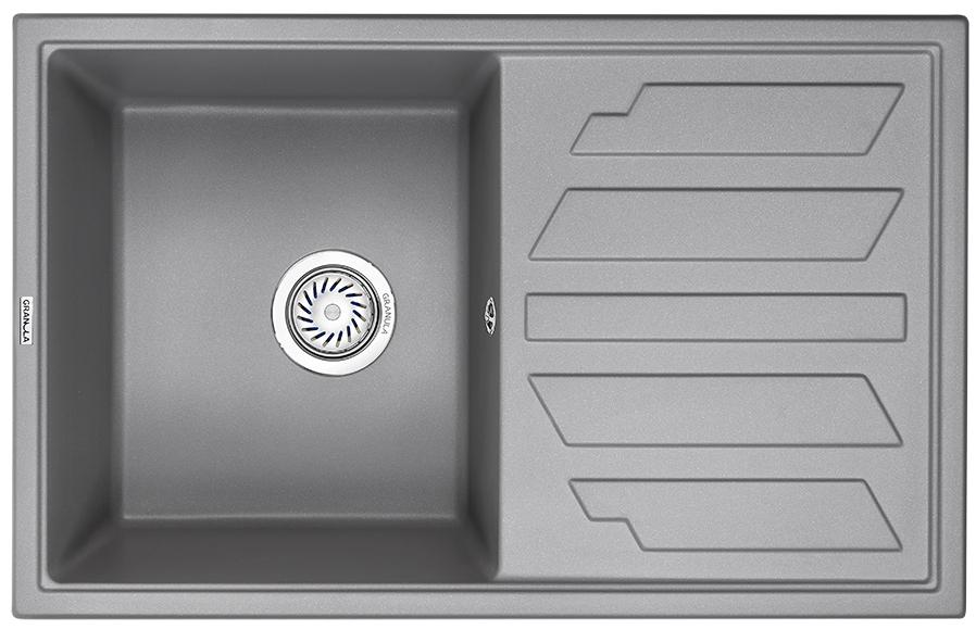 Врезная кухонная мойка Granula 8002 алюминиум