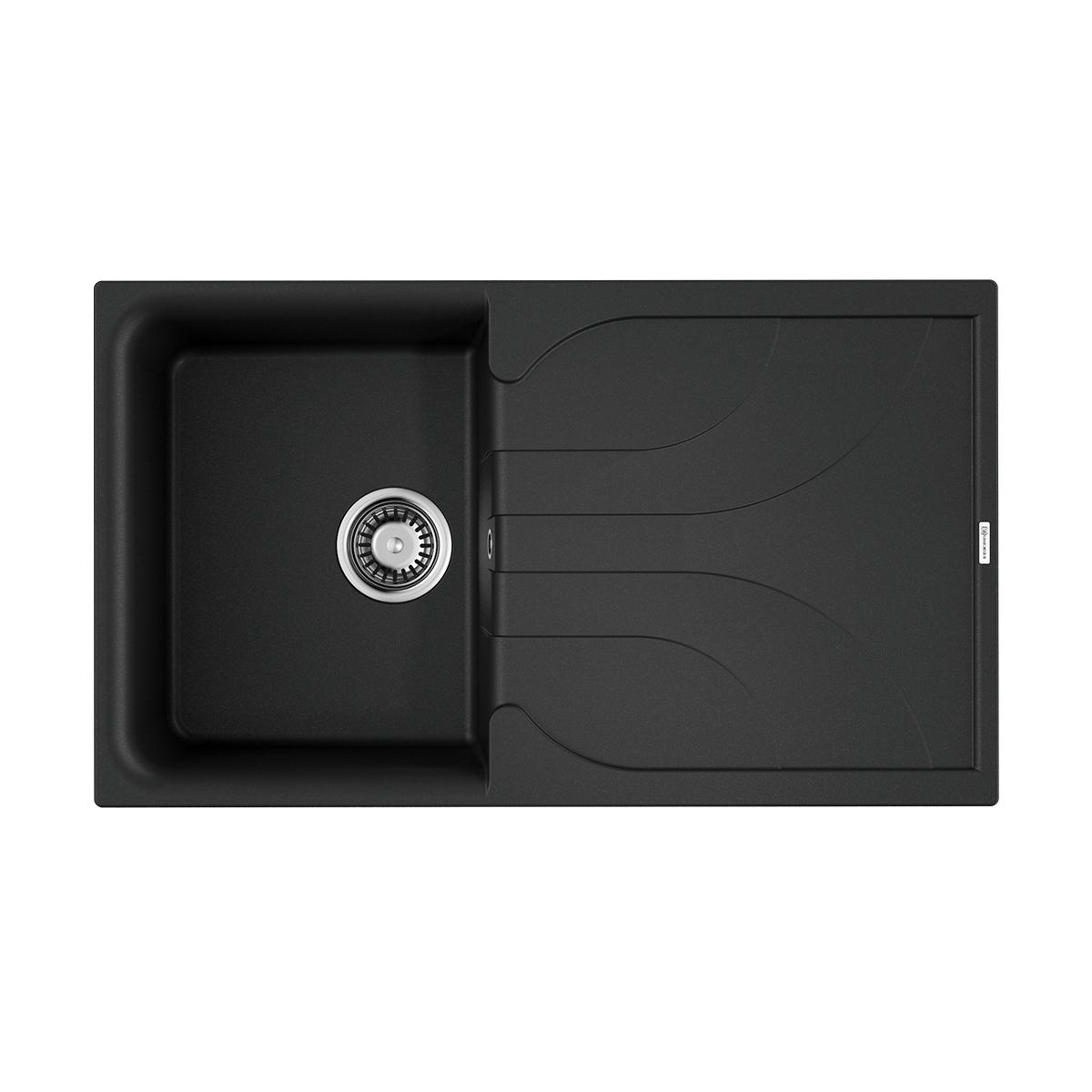 Врезная кухонная мойка Omoikiri Yasugata 86-BL черный 4993868