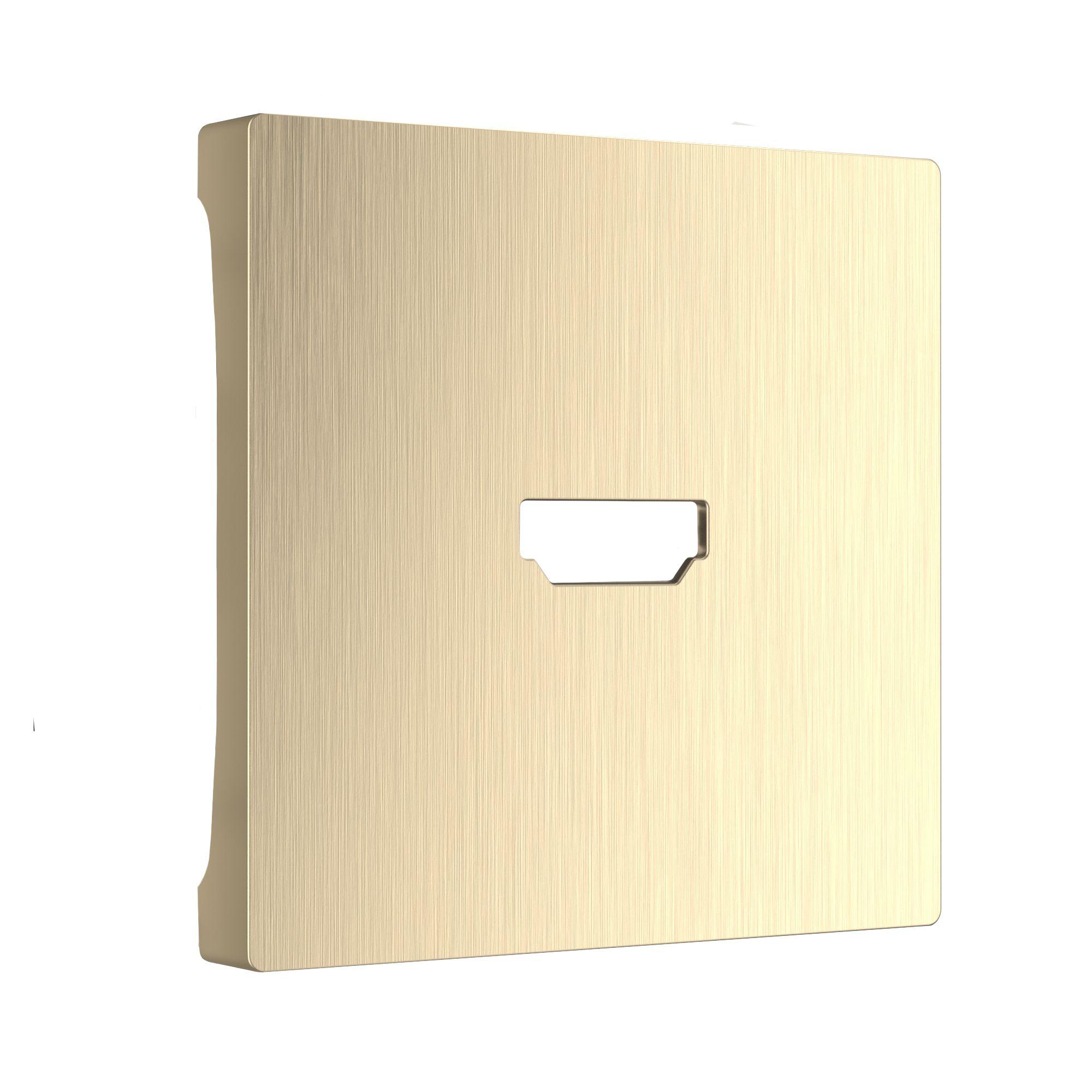 Накладка для розетки HDMI шампань рифленый Werkel WL10-HDMI-CP