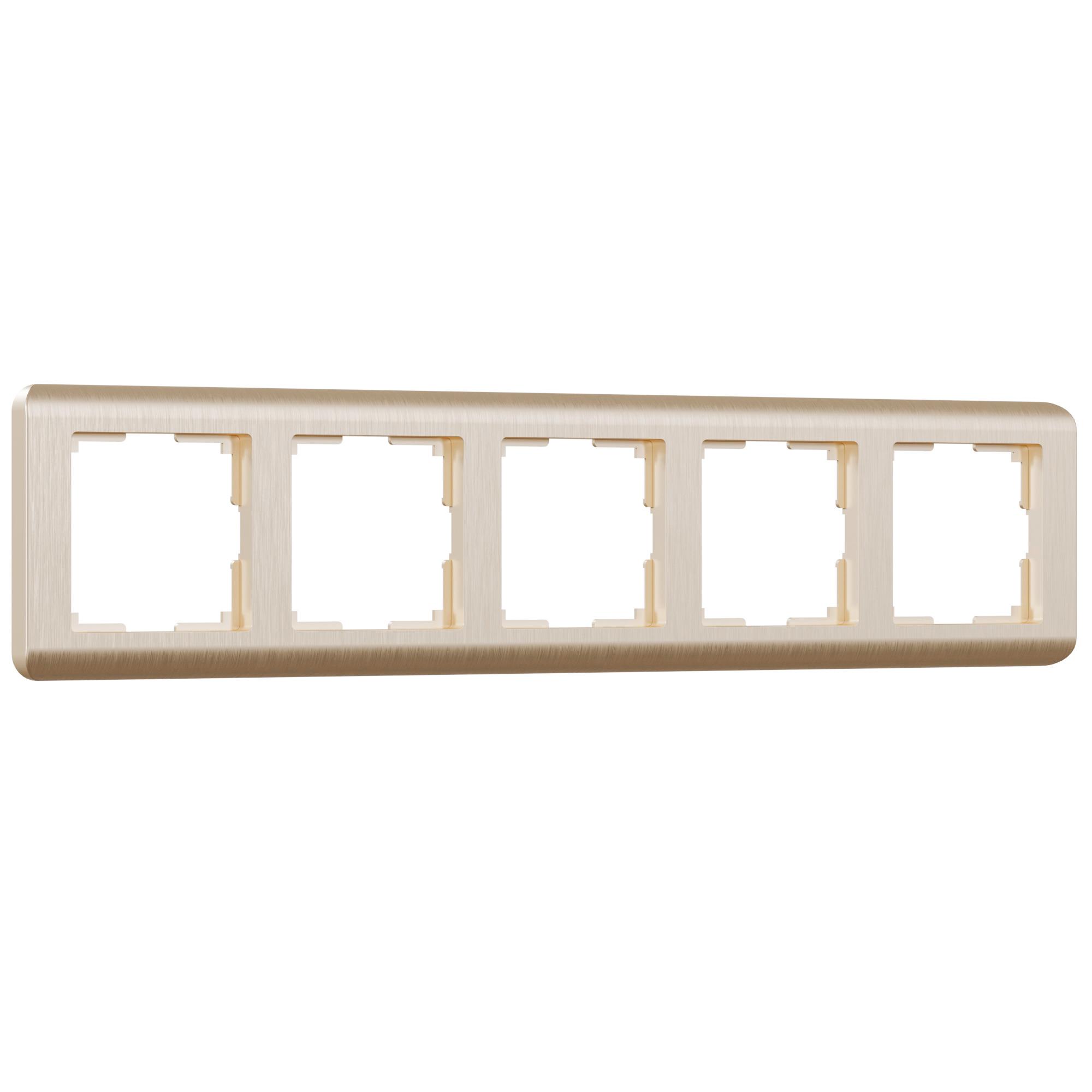 Рамка на 5 постов шампань Werkel W0052111