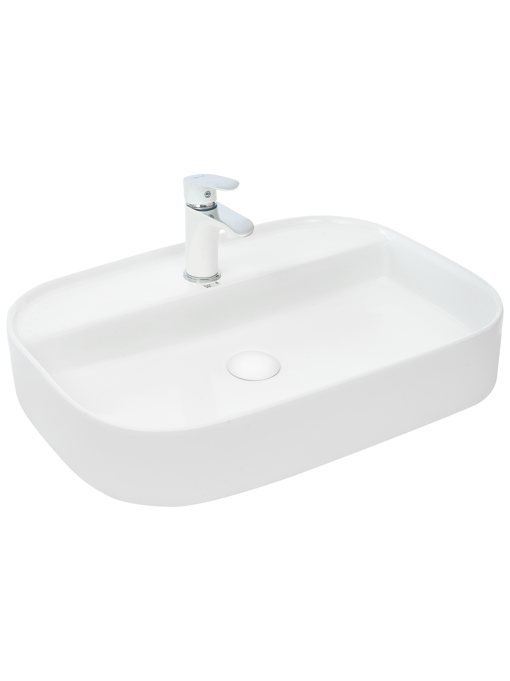 Раковина накладная WeltWasser 61/45/12 WW Elbach 2205 10000003826 белая