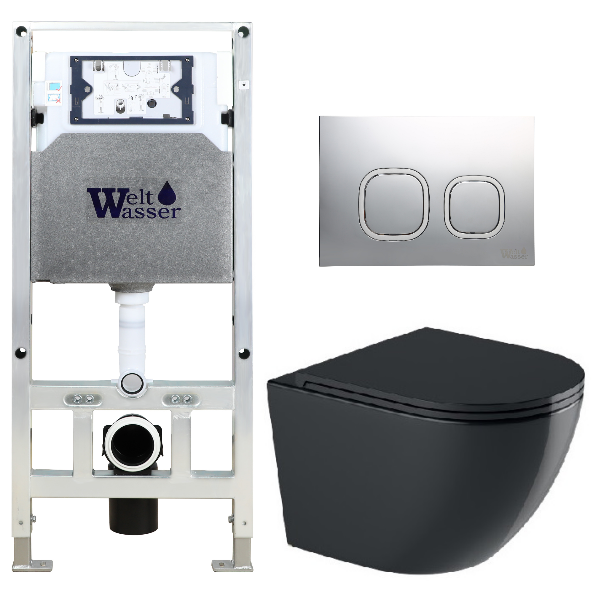 Комплект WeltWasser 10000012193 Merzbach 043 GL-BL + Amberg 506 ST + Amberg RD-MT CR