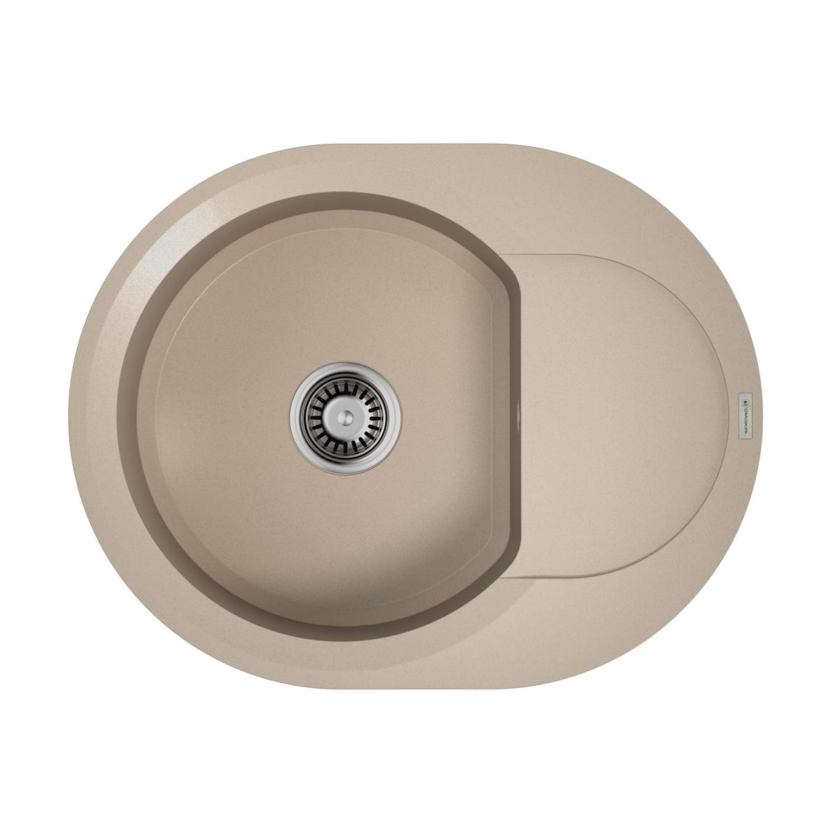 Врезная кухонная мойка Omoikiri Sakaime 60E-SA бежевый 4993122