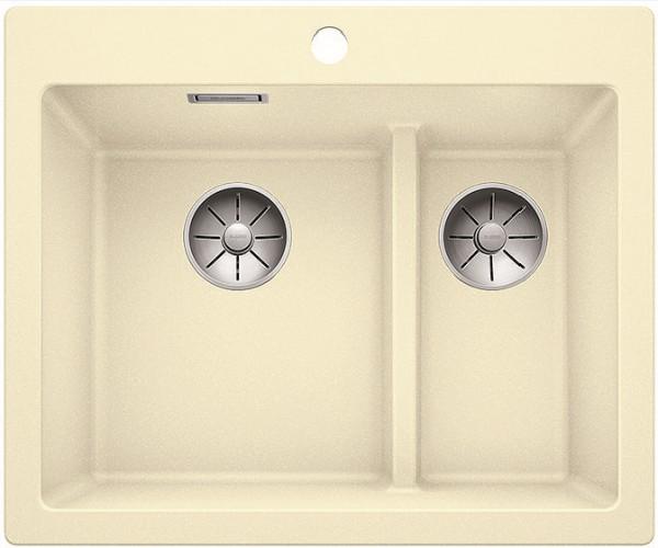 Врезная кухонная мойка Blanco PLEON 6 Split SILGRANIT PuraDur жасмин