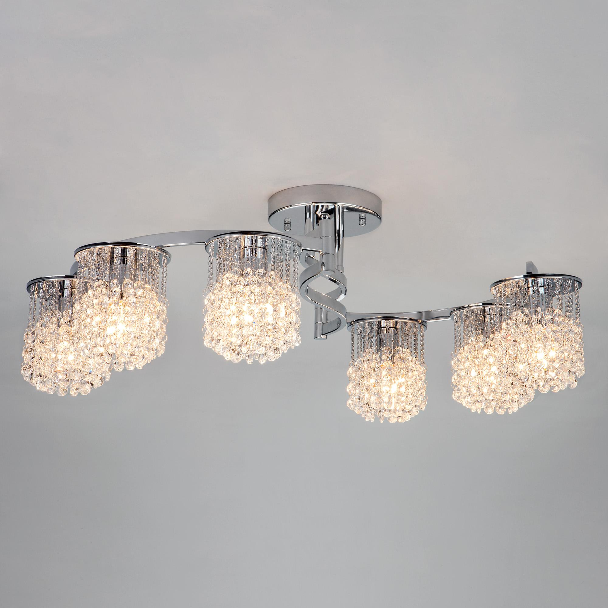 Люстра с хрусталем Eurosvet 3222/6 хром