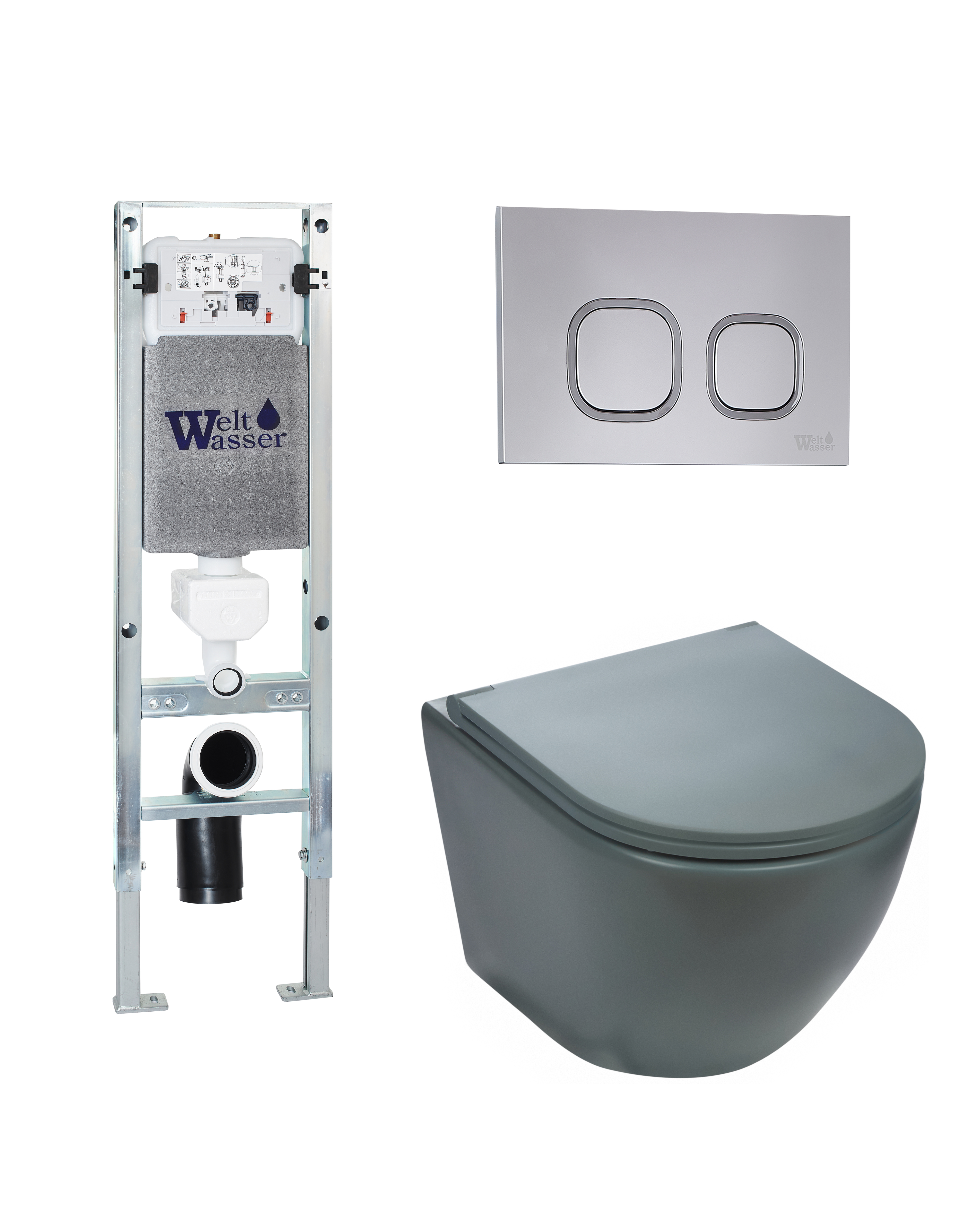 Комплект WeltWasser 10000011366 Merzbach 043 MT-GR + Amberg 350 ST + Amberg RD-CR