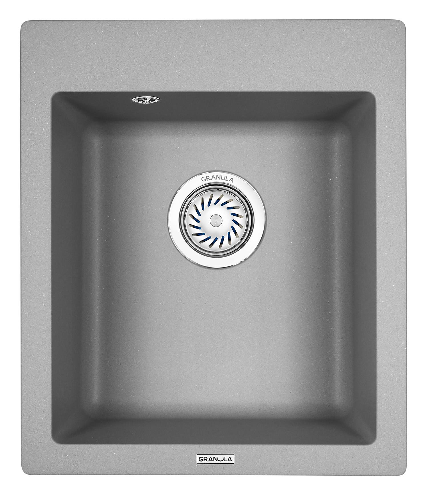 Врезная кухонная мойка Granula 4201 алюминиум