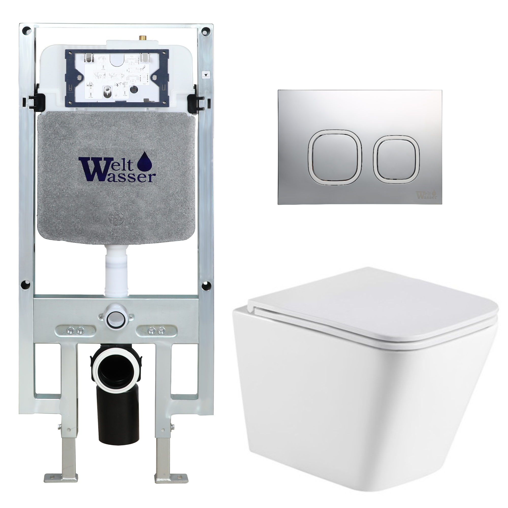 Комплект WeltWasser 10000011857 Gelbach 043 GL-WT + Amberg 497 ST + Amberg RD-CR