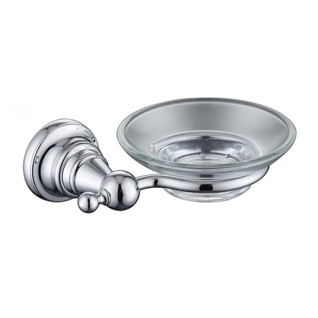 Мыльница (стекло/латунь) Kaiser KH-2203 хром