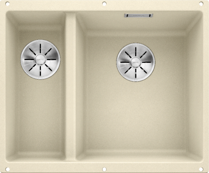 Врезная кухонная мойка Blanco SUBLINE 340/160-U SILGRANIT PuraDur (чаша справа) жасмин
