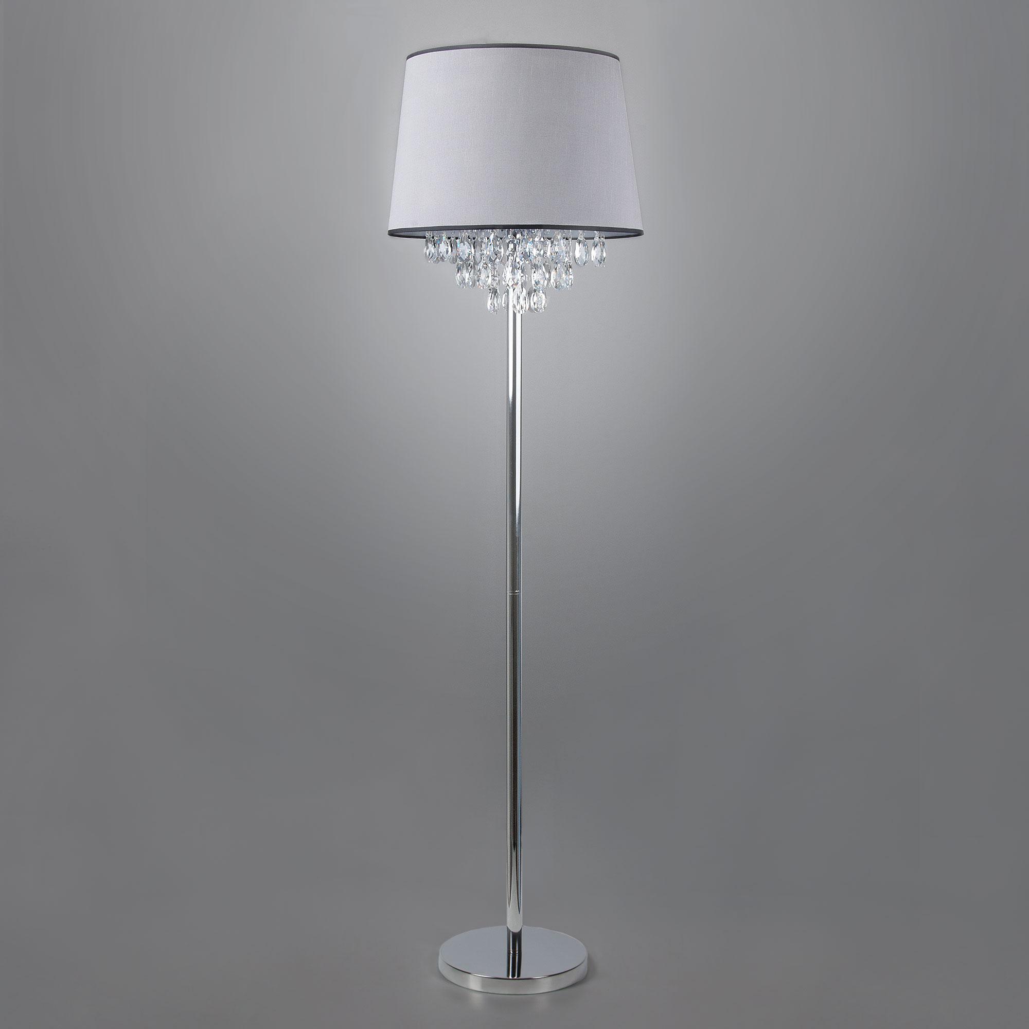 Торшер классический с хрусталем Eurosvet 01037/1 хром