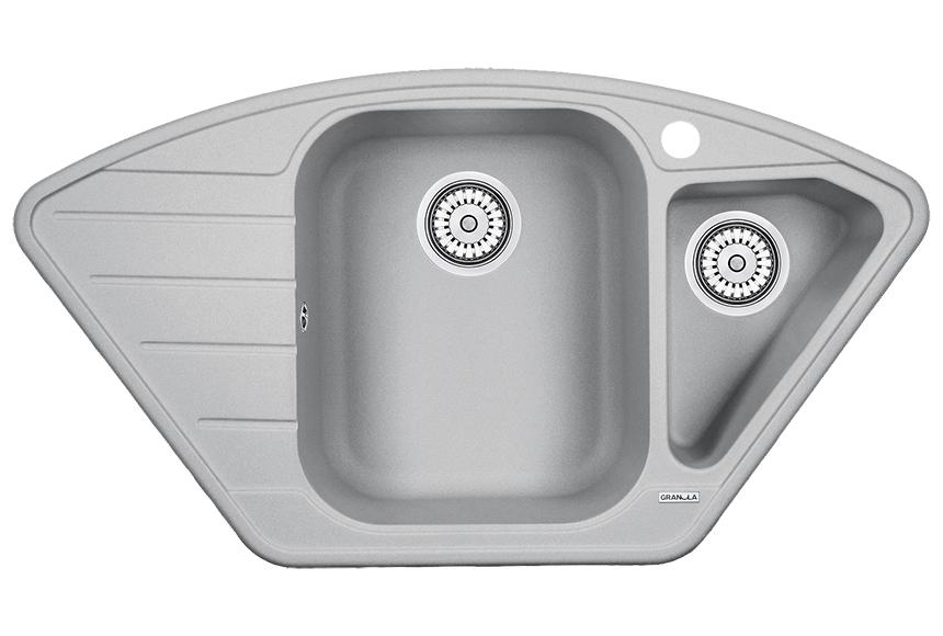Врезная кухонная мойка Granula 9101 алюминиум