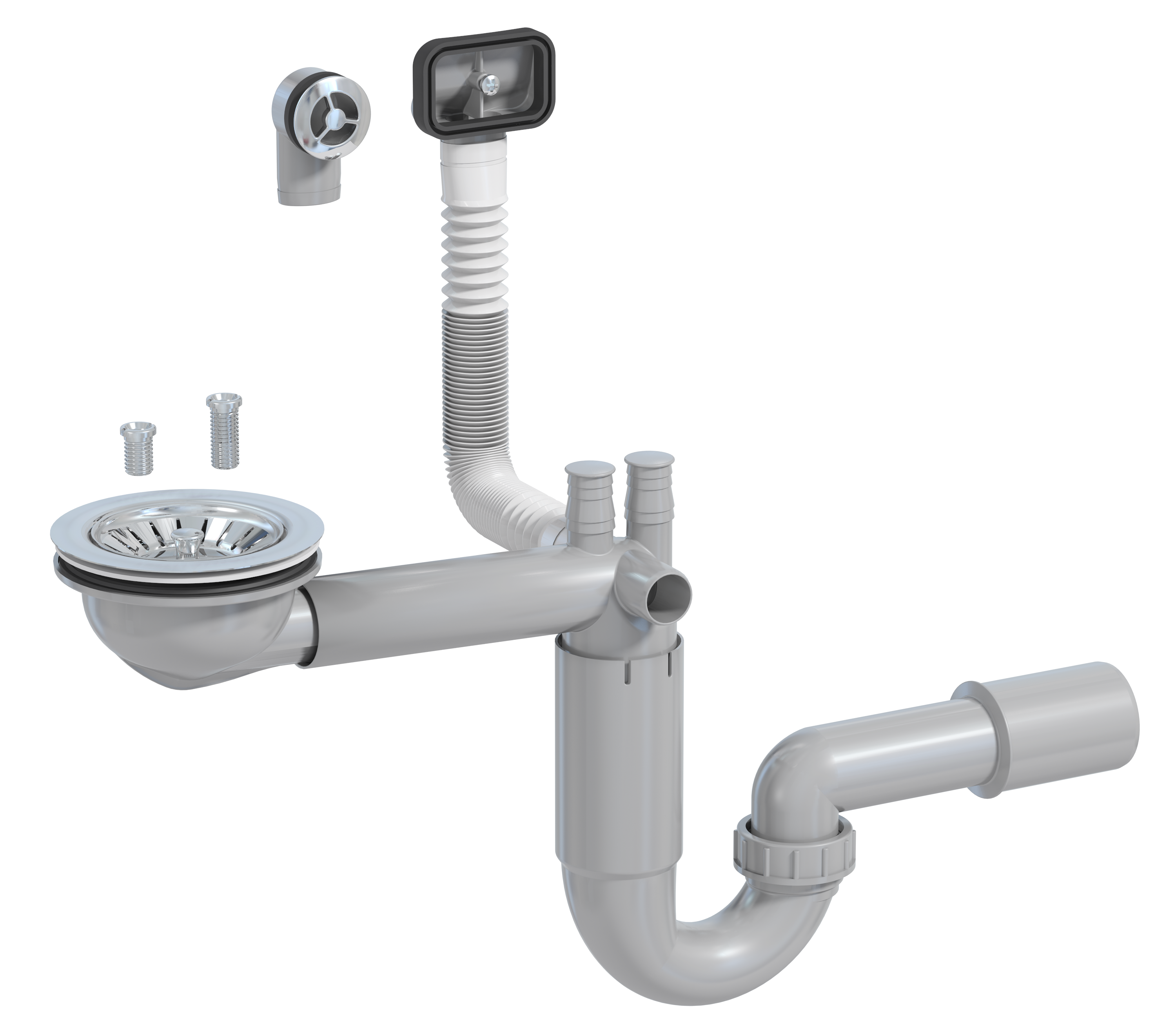 Сифон для мойки Prevex P-loc PL1-D9C45-SANT-01