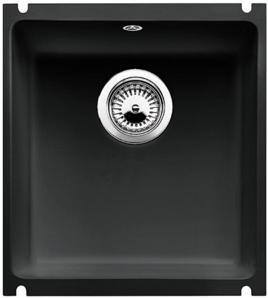 Врезная кухонная мойка Blanco SUBLINE 375-U керамика PuraPlus черный